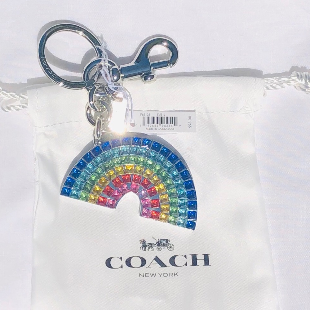 Coach Rainbow Keychain/Bag Charm